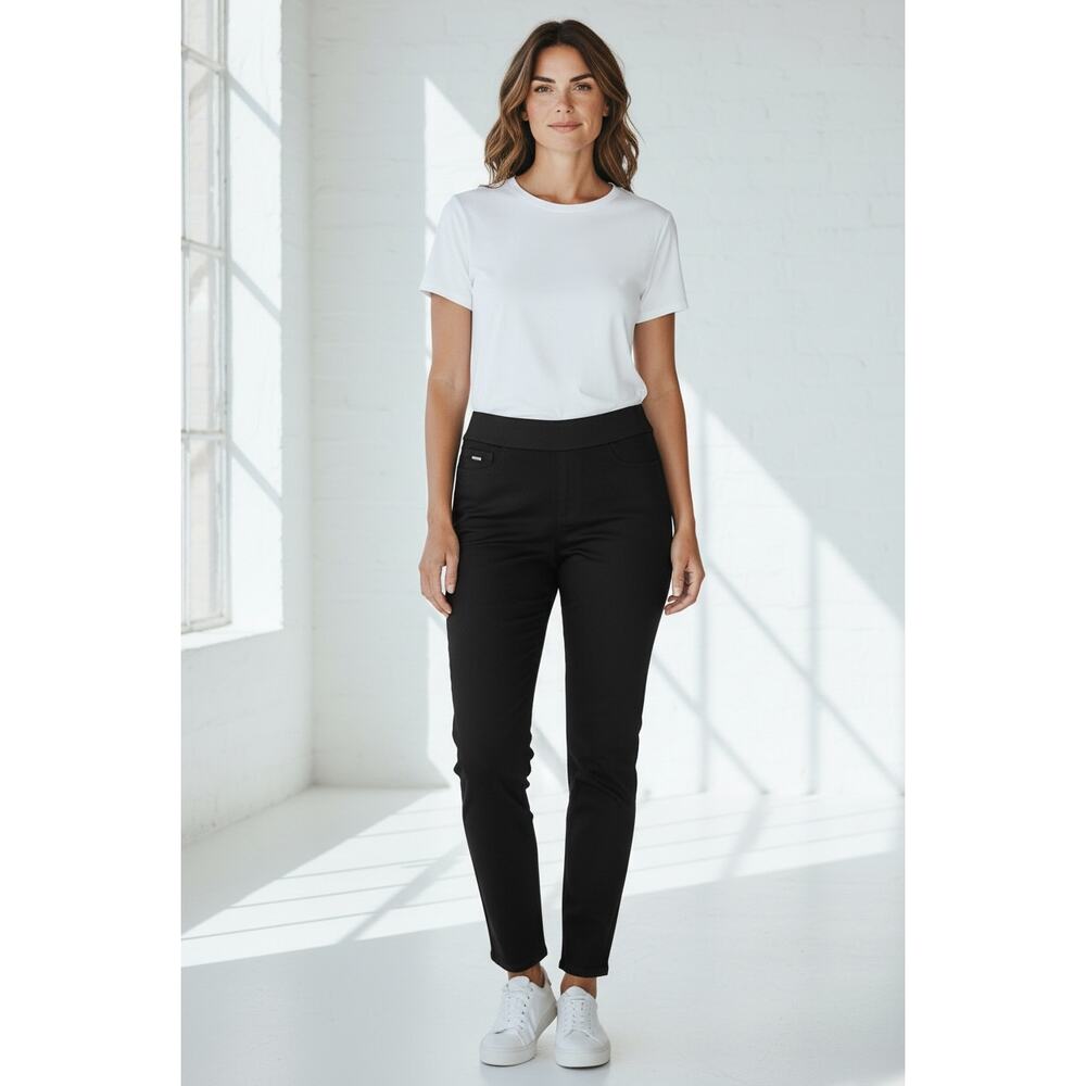 New Nine West Jeans Black Size 16 Stretchy Activewear Casual Skinny Cropped